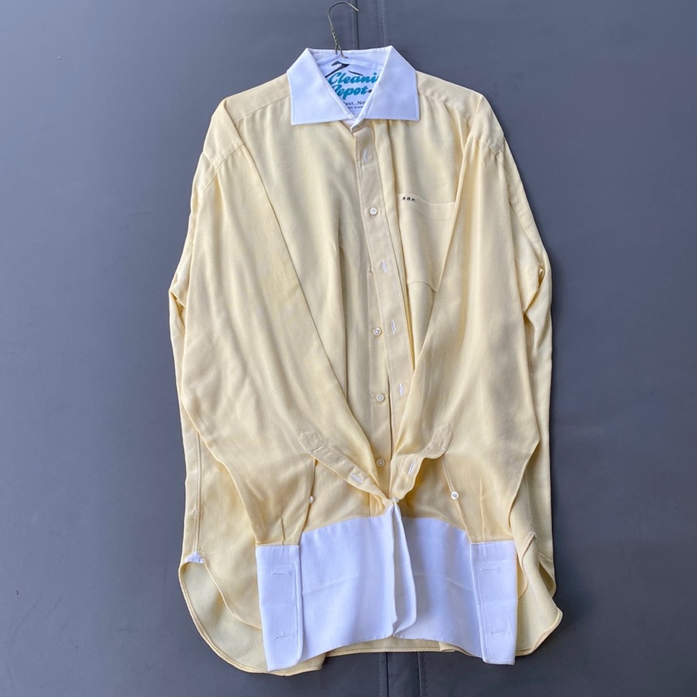 Yellow Luigi borrelli button down